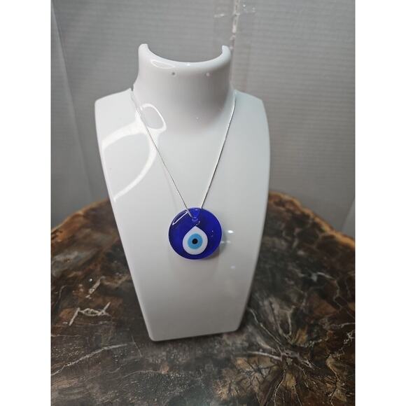 Evil Eye Necklace 925 Silver Chain Protection/Good Luck - Picture 9 of 10